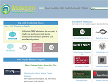 Tablet Screenshot of museumcouponsonline.com